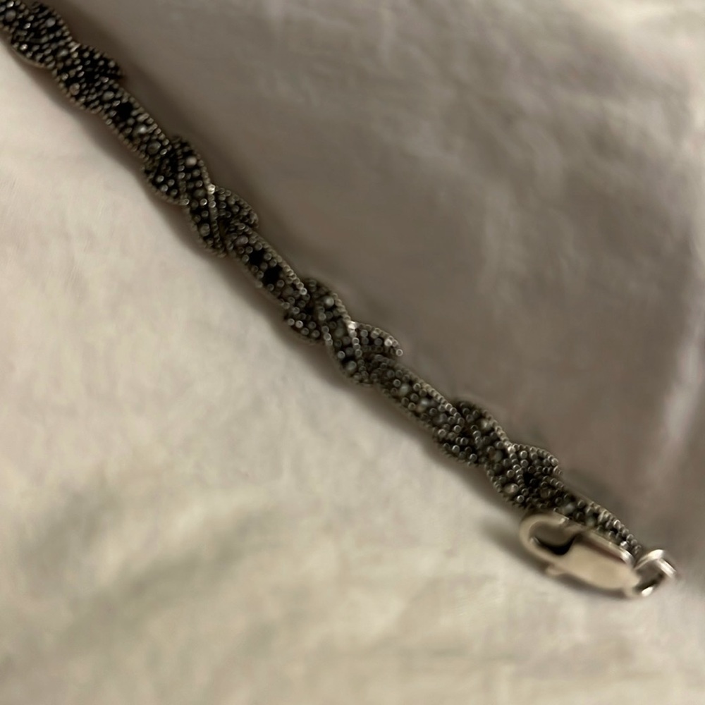 Vintage sterling silver Marcasite bracelet